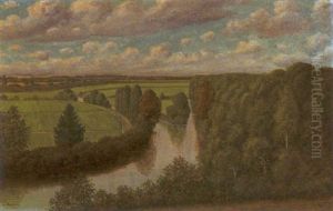 Hunte Mit Rieselwiesen Bei Dotlingen by Ludwig Fischbeck