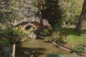 Le Parc Monceau by Louis Jean Marie Atoche