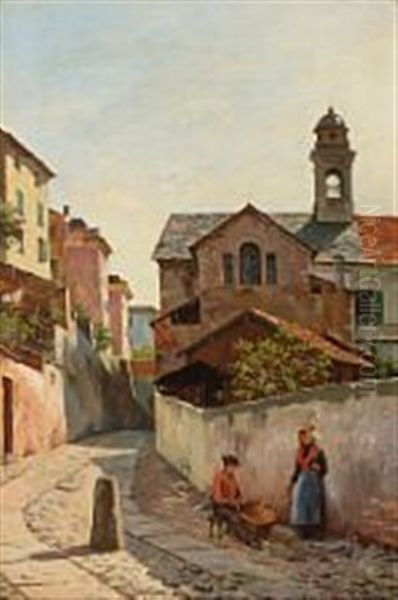 Street View From San Remo With A Basket Maker - view 1