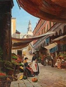 Market Scenery From Venice