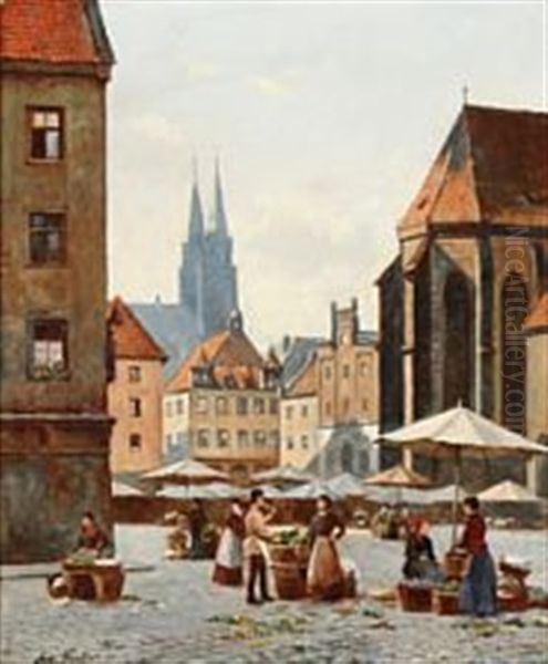 Street Scene From Nuremberg - view 1