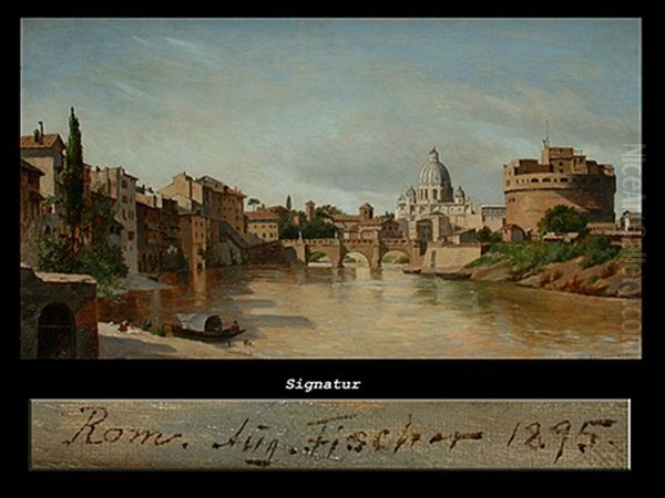 Ansicht Von Rom Mit Der Engelsburg - view 1