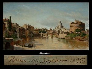 Ansicht Von Rom Mit Der Engelsburg Ansicht Von Rom Mit Der Engelsburg
