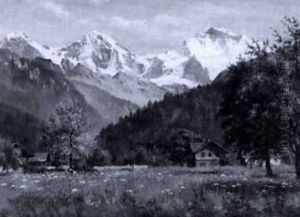 Alppimaisema by August Fischer