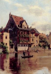 Hus Ved Pegritzfloden I Nurnberg Hus Ved Pegritzfloden I Nurnberg