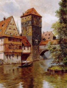 Parti Fra Kasemattenthor I Nurnberg by August Fischer