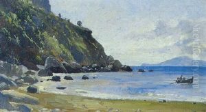 Kystparti Fra Capri by August Fischer