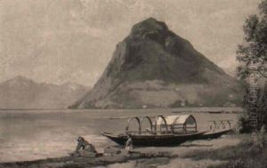 Monte Salvatore Ved Lugano by August Fischer