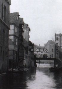 Kanal Zu Hamburg by August Fischer