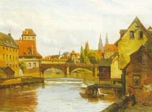 View Of Nuremburg, Germany by August Fischer