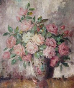 Ein Straus Rosen In Einer Vase Ein Straus Rosen In Einer Vase