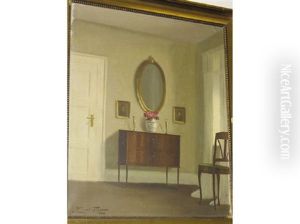 Elegantly Furnished Interior Scene by Edmund Fischer