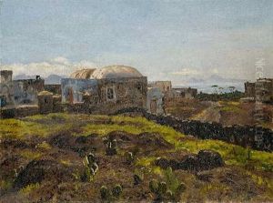 Sudlandisches Dorf by Ernest Maria Fischer