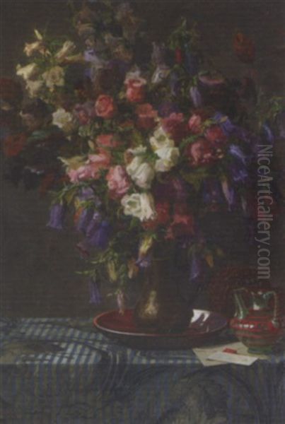 Bellflowers In A Jug - view 1