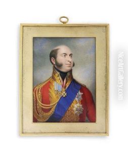 Prince Edward (1767-1820), Duke Of Kent And Strathearn, In Gold-embroidered Red Coat With Gold Aiguillettes, Black Stock Prince Edward (1767-1820), Duke Of Kent And Strathearn, In Gold-embroidered Red Coat With Gold Aiguillettes, Black Stock