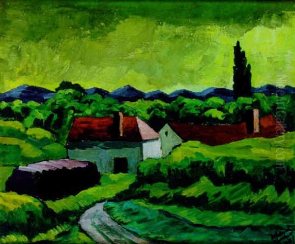Landschaft Mit Weissen Hausern - view 1