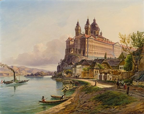 Blick Auf Stift Melk An Der Donau - view 1