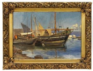 Fischerboote Vor Anker by Ludwig Hans Fischer