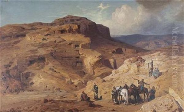 Bedouin Near Masada - view 1