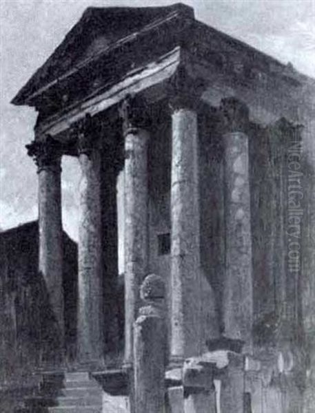 Roman Temple Facade - view 1