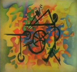 Der Liebe Scherenschleifer (um 1918/20) by Oskar Fischer