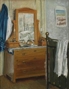 Sovekammerinterior by Paul Fischer