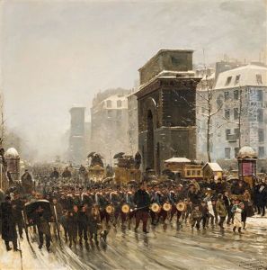 Military Parade by Paul Fischer