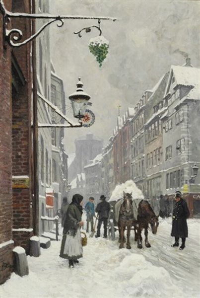 Winter Day In Kobmagergade - view 1