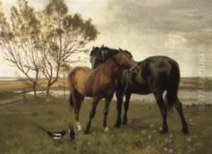 Horses In A Meadow Horses In A Meadow