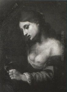 St. Catherine Of Alexandria by Felice (il Risposo) Fischerelli