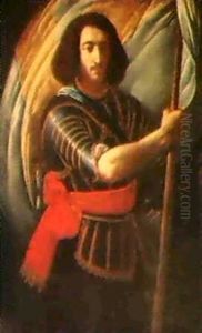 Der Bannertrager by Felice (il Risposo) Fischerelli