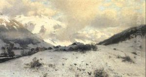 Winterabend by Adolf Fischer-Gurig