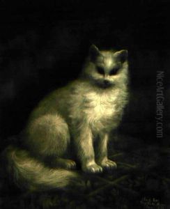 Sitzende Katze