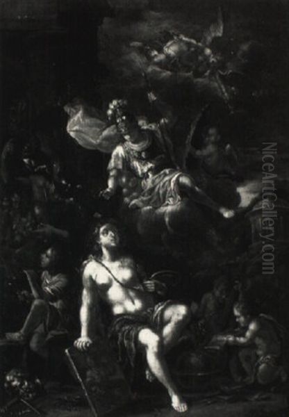 Minerva Protecting The Arts - view 1