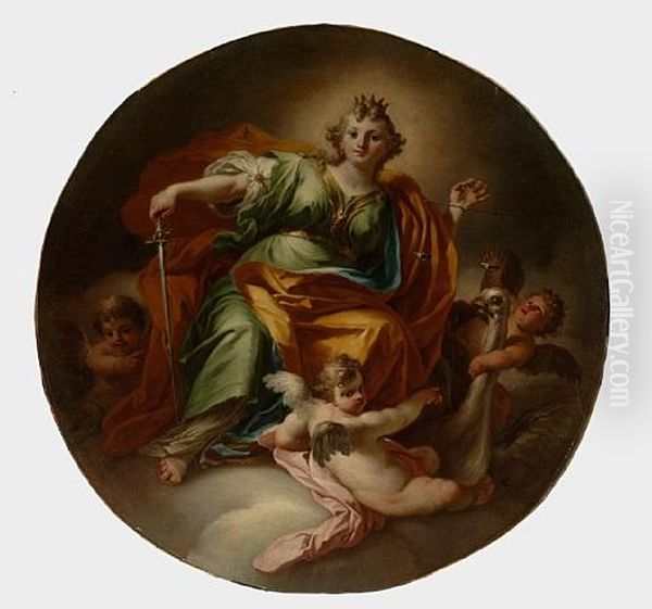 An Allegory Of Justice (+ An Allegory Of Fortitude; Pair) - view 1
