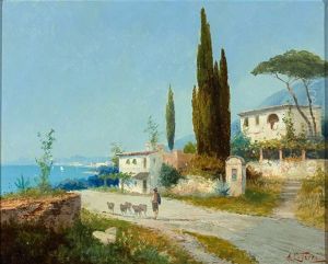 'motiv Auf Ischia' by Georg Fischhof