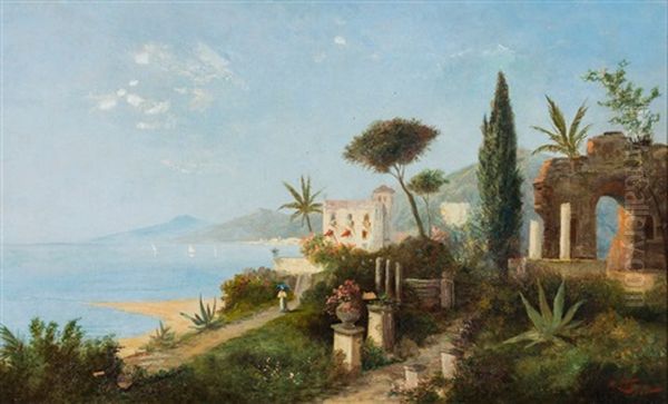 Landschaft An Der Adria Mit Villa - view 1