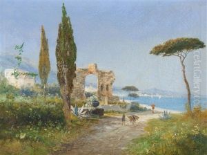 Italienische Landschaft Mit Ruinen Italienische Landschaft Mit Ruinen