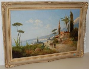 Kustenlandschaft In Suditalien by Georg Fischhof