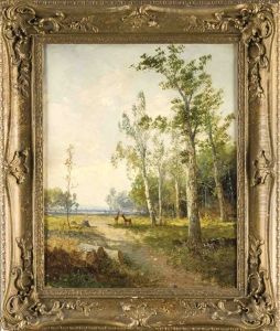 Rehe Am Waldrand by Georg Fischhof