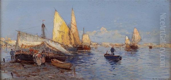 Fischerboote Im Hafen - view 1
