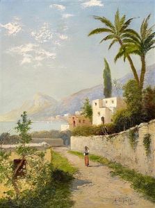 Kustenstrase In Suditalien by Georg Fischhof
