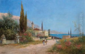 Sudliche Kustenlandschaft by Georg Fischhof