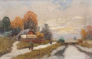 Herbstliche Fluslandschaft
