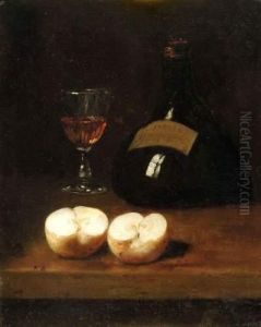 Nature Morte A La Pomme by Antoine Ferdinand Attendu