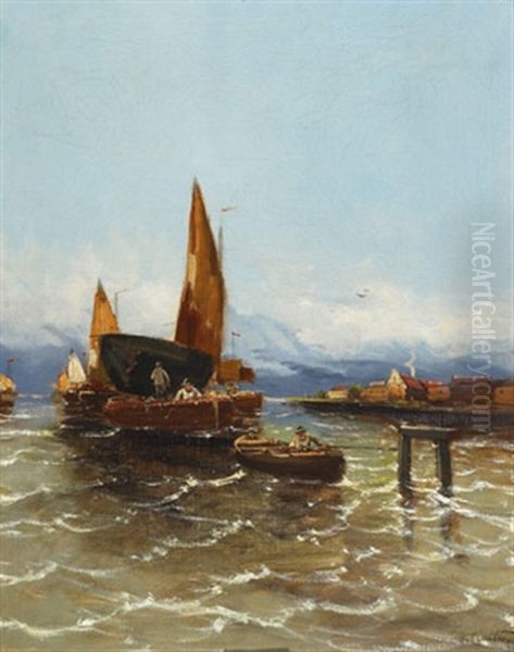 Fishing Boats In A Harbour - view 1