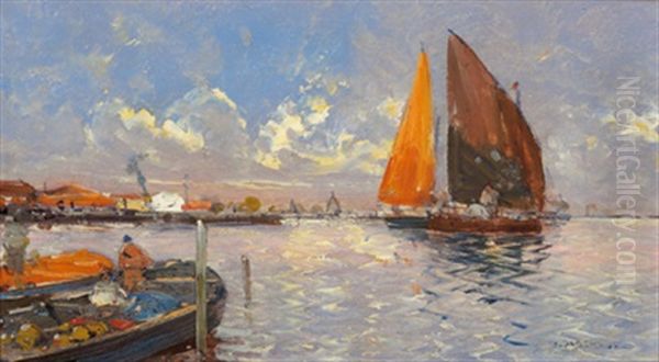 Fischer Vor Anker (+ Fischerfrau Am Strand; 2 Works) - view 1