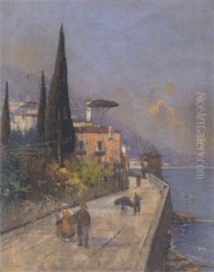 Sudliche Landschaft by Georg Fischhof