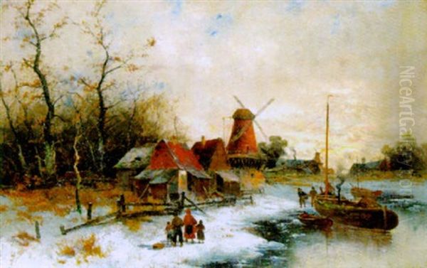 Winterstimmung Am Hollandischen Kanla - view 1
