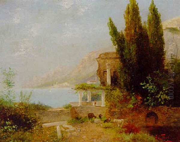 A Coastal Landscape With Classical Ruins - view 1